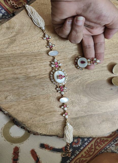 Stylish American Diamond Pendant Set with Sleek Finish – Ideal for Office Wear