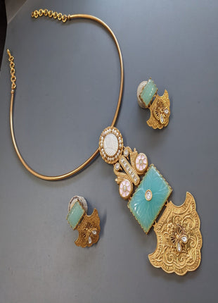 Elegant American Diamond Pendant Set – Ideal for Party Wear