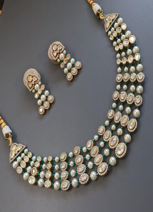 Trendy CZ Pendant Set with Minimalist Look – Ideal for Party Wear