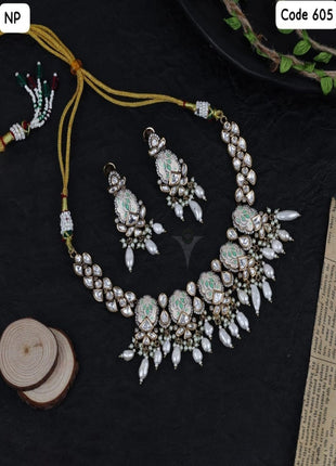 Sleek CZ Pendant Set with Modern Design – Ideal for Party Wear