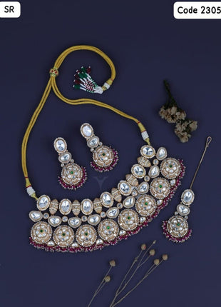 Traditional Red Stone Choker Set