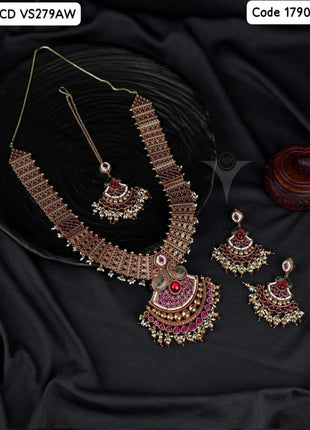 Heritage Maroon Bridal Set