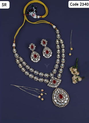 Elegant Pink Floral Pendant Set