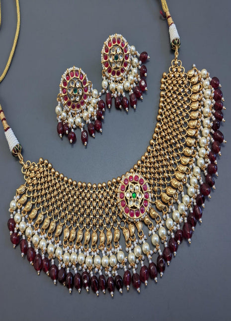 Emerald Leaf Pendant Set