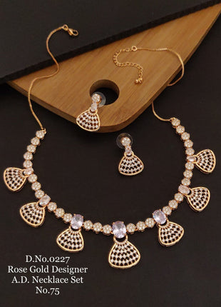 Gold-Plated Meenakari Pendant Set
