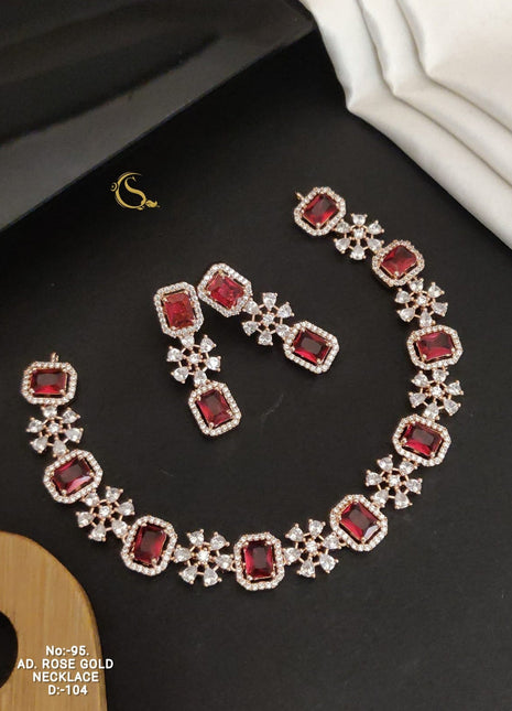 Gold Plated Floral Layered Set