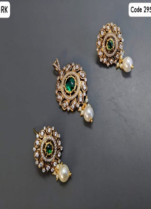 Pearl Drop Gold Plated Set