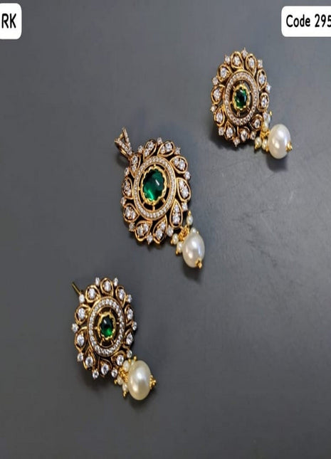 Pearl Drop Gold Plated Set