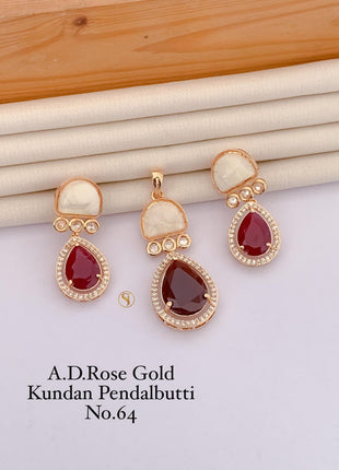 Matte Gold Lotus Motif Set