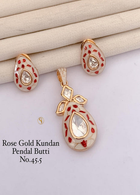 Gold Plated Round Wedding Set