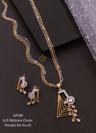 A.D. Delicate Pendant Set with Earrings