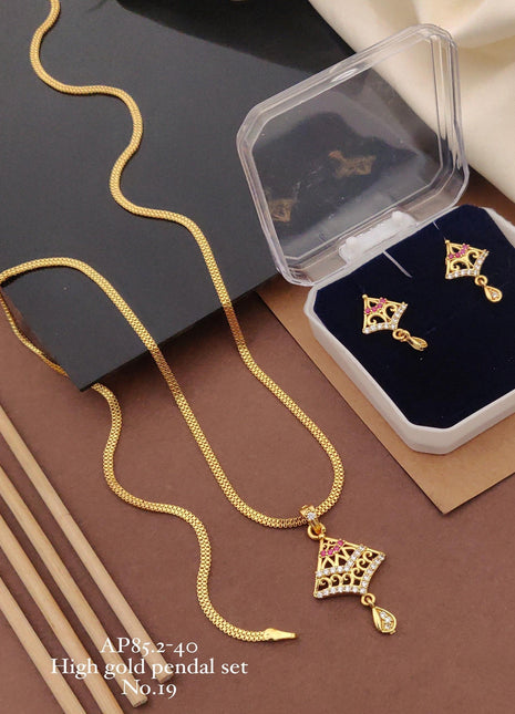 Pearl Pendant Set with Earrings