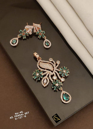 Pearl Pendant Set with Earrings