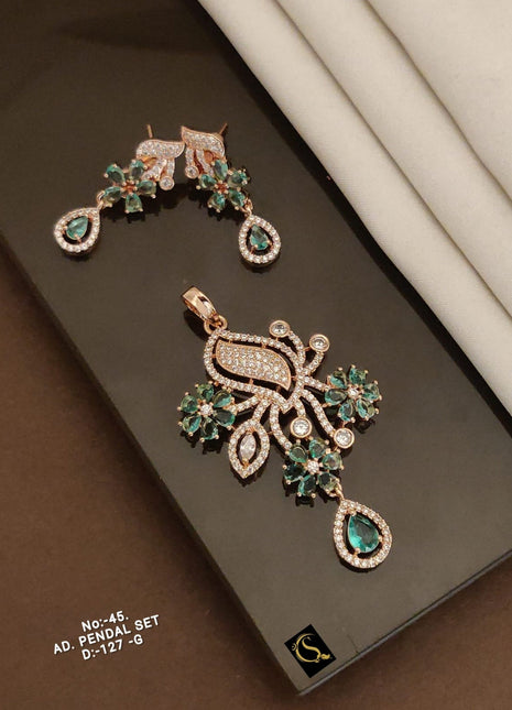 Pearl Pendant Set with Earrings