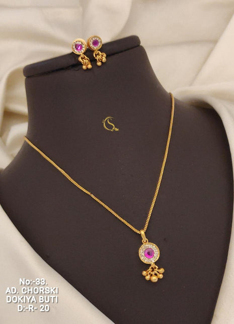 American Diamond Dokiya Pearl Set