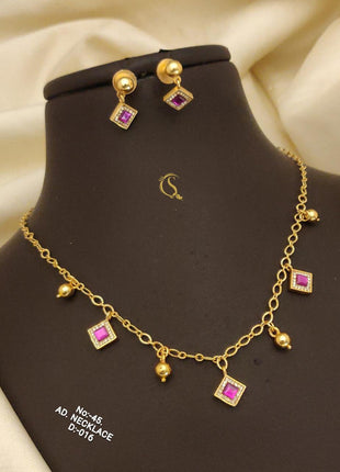 Gold-Plated American Diamond Choker