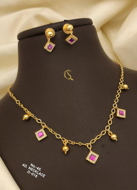 Gold-Plated American Diamond Choker