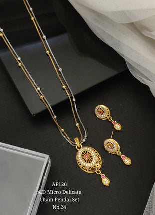 Elliptical Stone Pendant