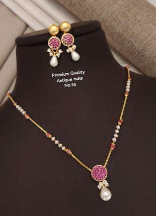 Pink Pearl Antique Mala