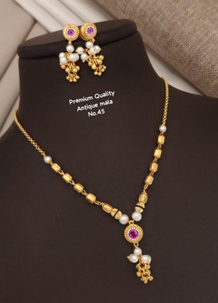 Purple Drop Antique Mala