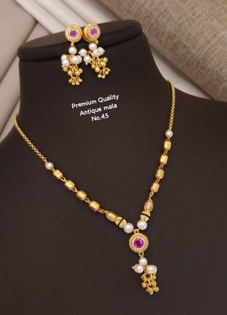 Purple Drop Antique Mala