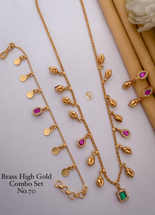 Pink Charm High Gold Combo