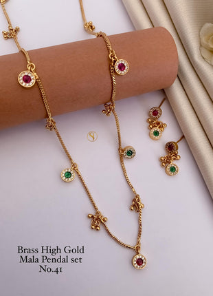 Red & Green Circle Mala Set