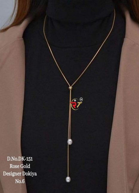 Classic Drop & Disc Necklace