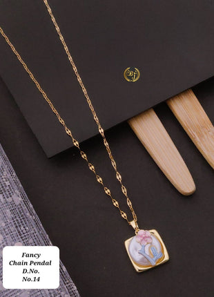 Delicate Pink Floral Pendant