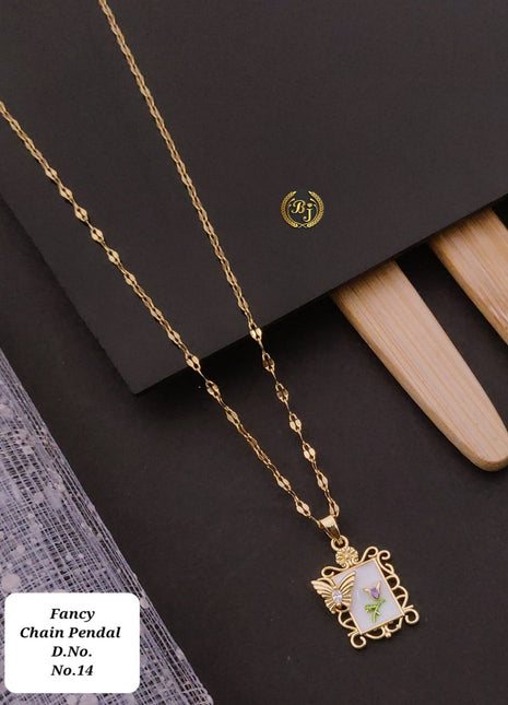 Butterfly Frame Enamel Pendant