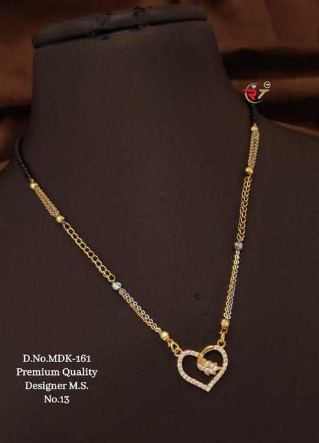 Heart Shape American Diamond Necklace