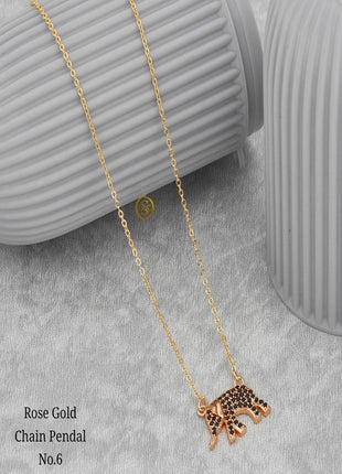 Rose Gold Elephant Chain