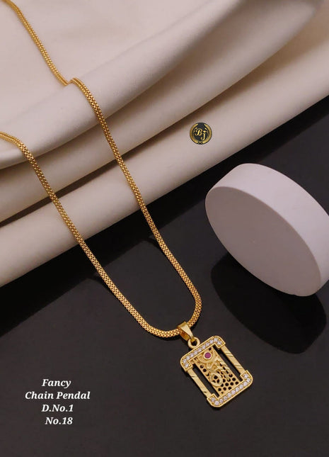 Fancy Rectangular Pendant