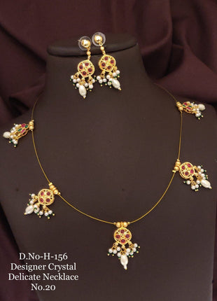 Clear Crystal Bow Pendant