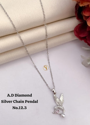 Bird Motif Silver Pendant
