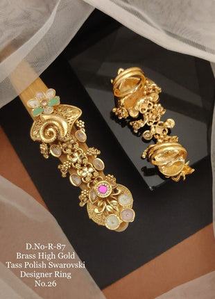 Gold-Plated Adjustable Ring