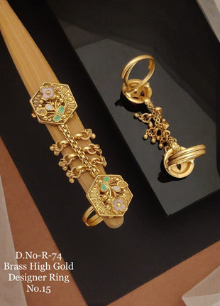 Gold-Plated Statement Ring