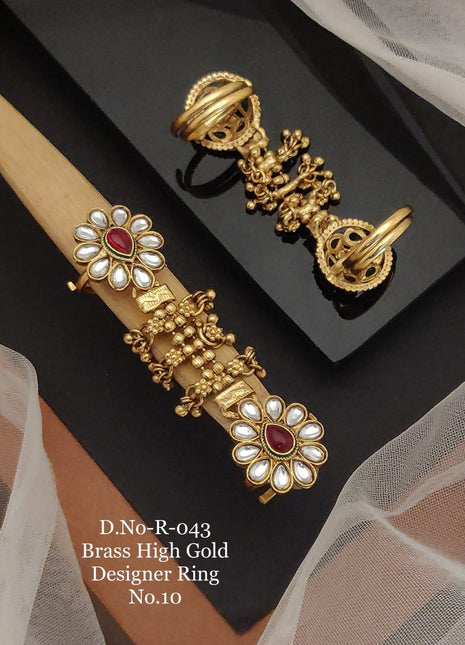 Leaf Design Adjustable Ring