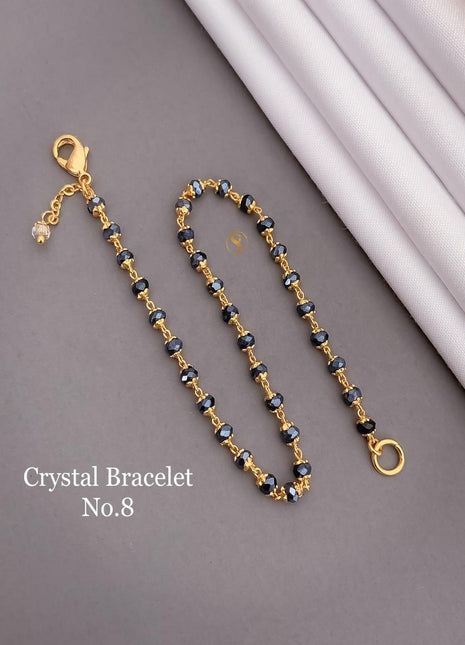 Pistachio Green Crystal Gold Bracelet