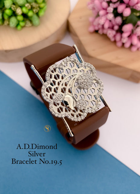 Rose Gold Pearl Bracelet with Blue Strap