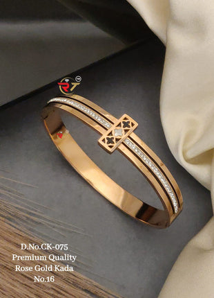 American Diamond Gold-Plated Bracelet