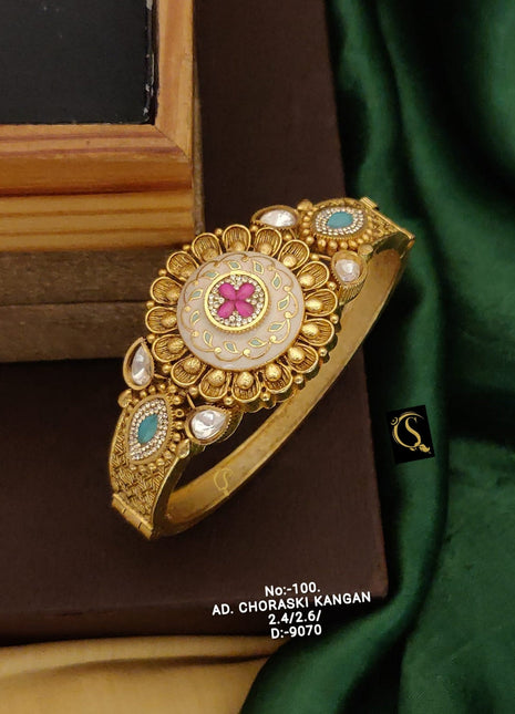 Gold-Plated Monzonite Bangles