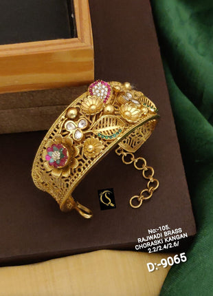 Gold-Plated Kundan Bangles