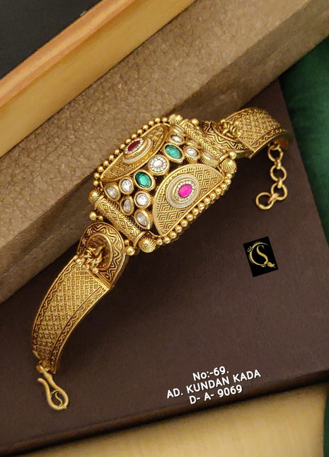 Gold-Plated American Diamond Bangles