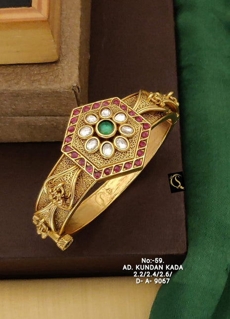 Kundan Pearl Bangles