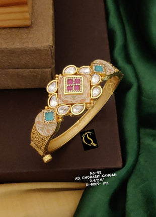 American Diamond Kundan Bangles