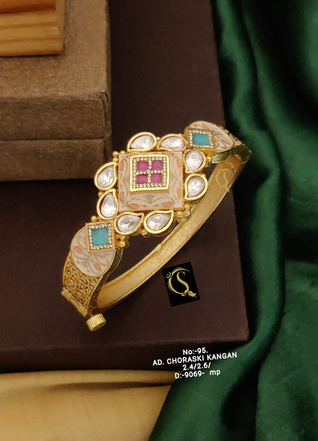 American Diamond Kundan Bangles