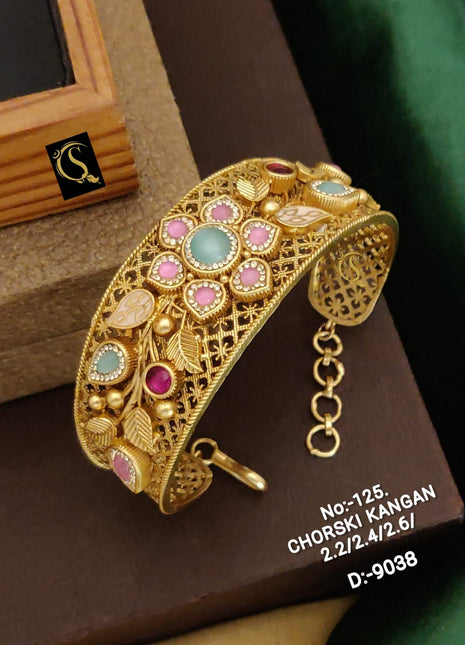 Gold-Plated Monzonite Bangles