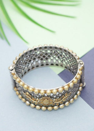 Pearl & Monzonite Dual-Tone Bangles