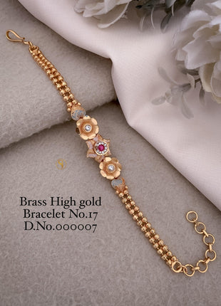 Three Flower Designer Bracelet